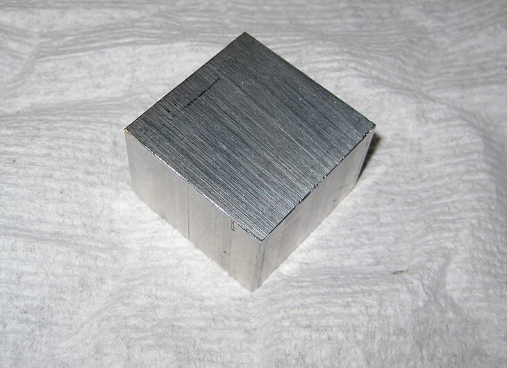 Aluminum raw material block for CNC machining