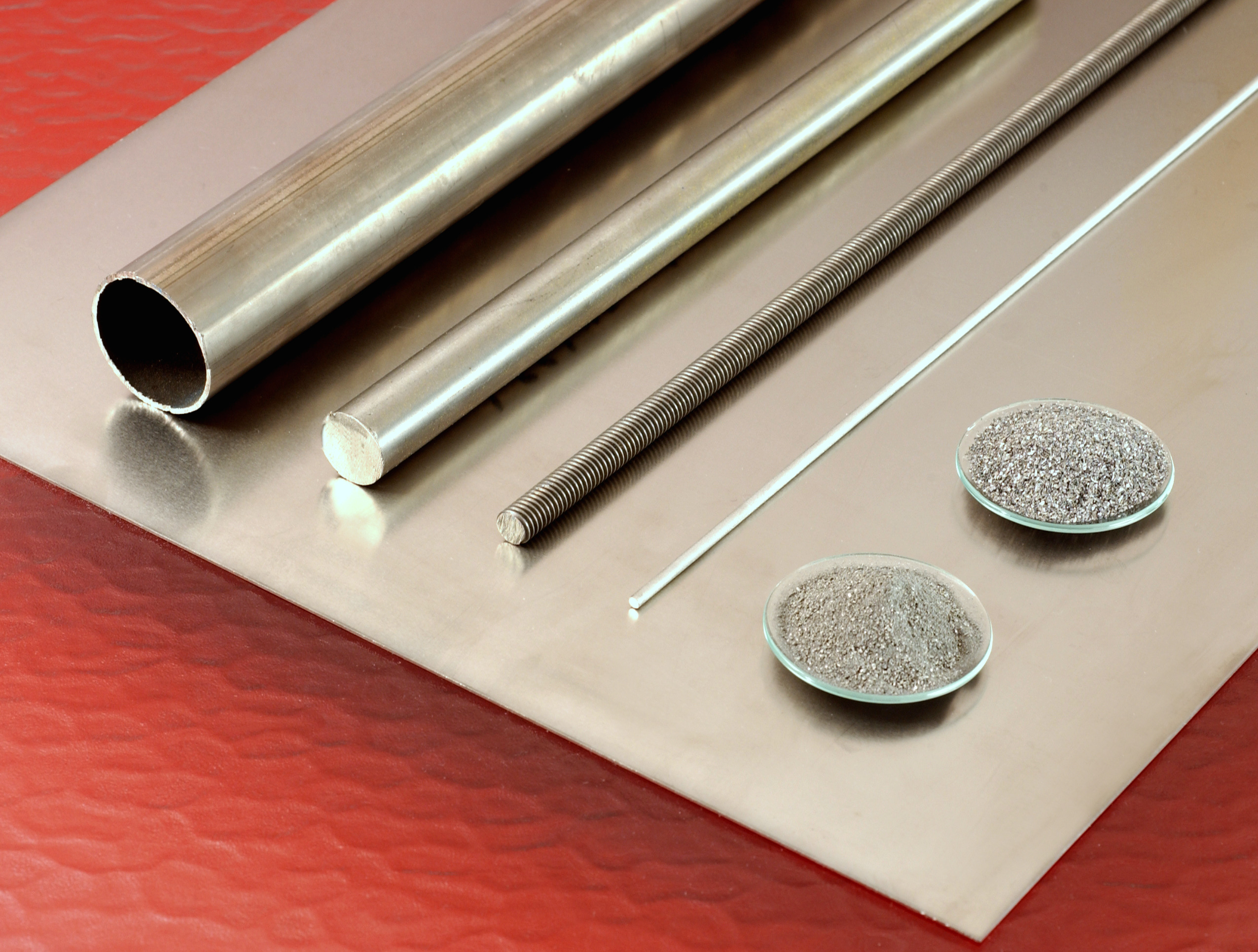 Titanium tube rod sheet and wire raw material for CNC machining